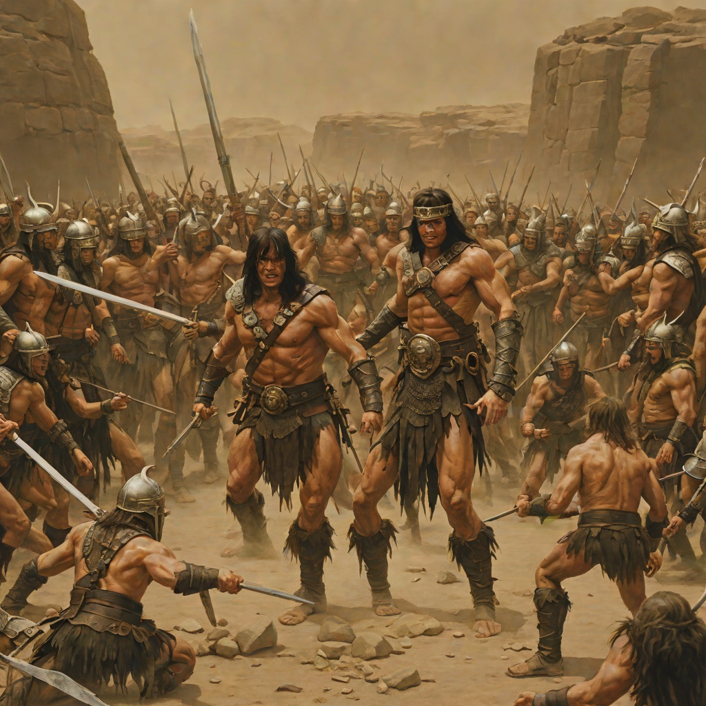 Conan Against the Serpent Cult from "Conan the Barbarian". The escalation from plunder to persecution as Conan's theft of the Eye turns a personal quest into open war with the cult of Set.