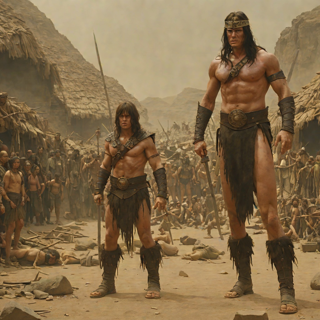 Conan's Transformation from "Conan the Barbarian". The arc of Conan's character from a dazed village boy to a self-possessed warrior who refuses all crowns but his own.