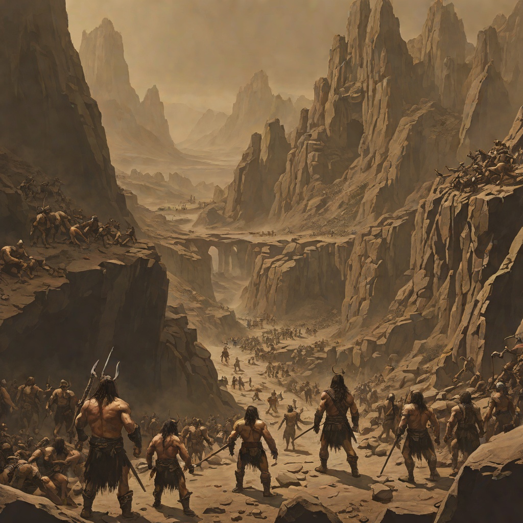 The Beast-Men and the Mountain's Depths from "Conan the Barbarian". A descent into the cannibal caverns and drugged pavilions beneath the Mountain of Power, revealing Doom's monstrous support.