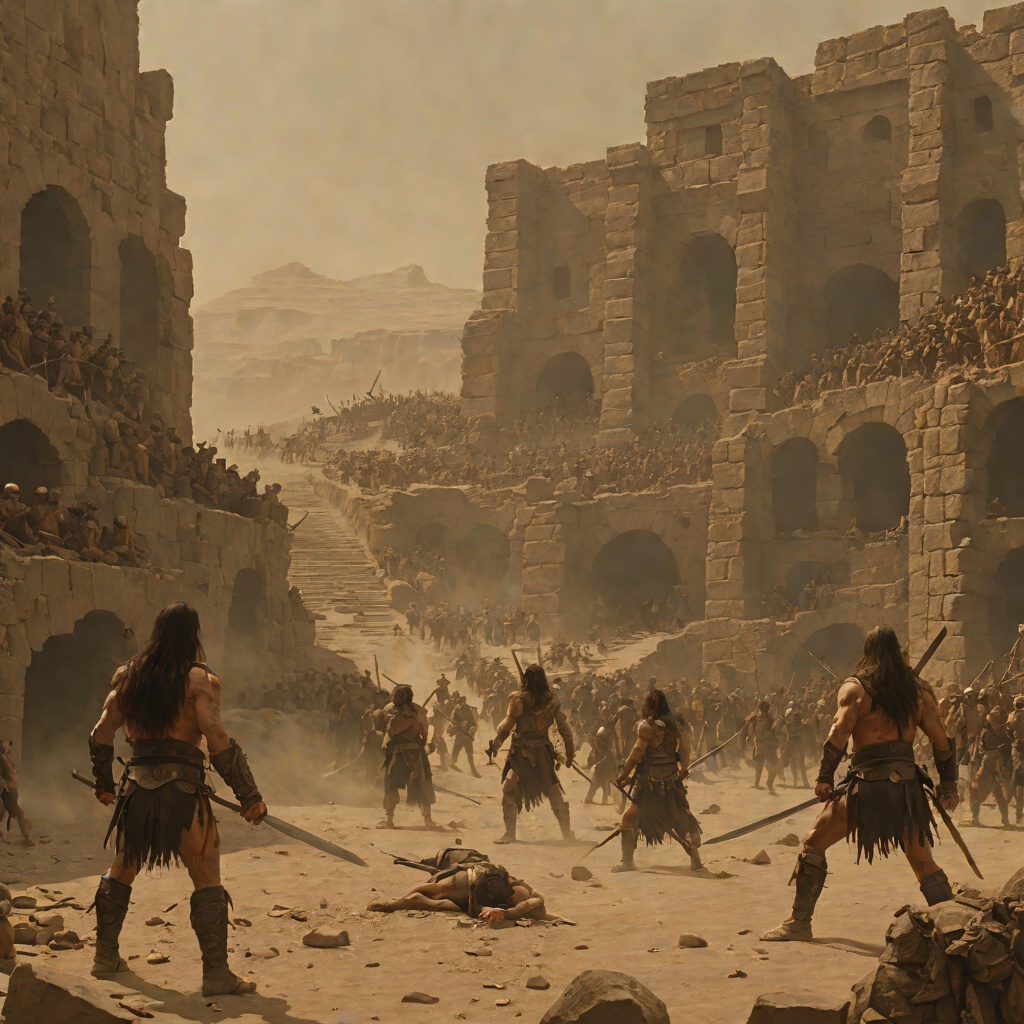 Rexor's Arc from "Conan the Barbarian". Doom's lieutenant moves from anonymous raid leader to scarred enforcer and finally to death at the blade of the slave he once made.