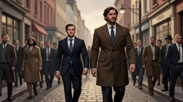 A Son Follows His Father from "Strangers". A Son Follows His Father Hideo follows a stranger resembling Hideo's father through Asakusa and accepts an invitation into his home.