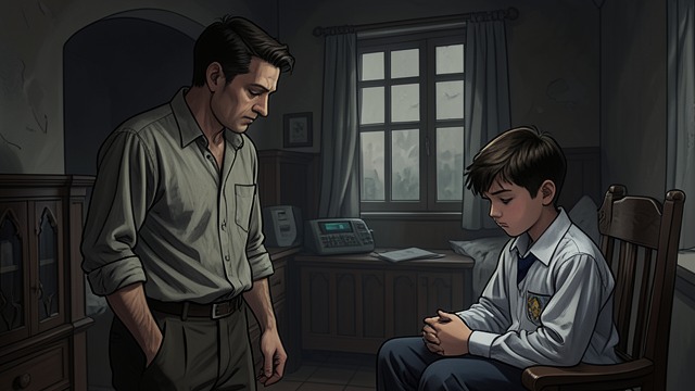 A Distant Father from "Strangers". A Distant Father Hideo’s relationship with Shigeki weakens as the boy enters junior high and increasingly turns away from his father.