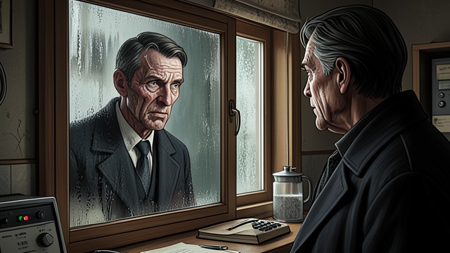 A Warning in the Mirror from "Strangers". A Warning in the Mirror Kei tells Hideo that he looks like a dying man, although he sees a healthy face in the Mirror.