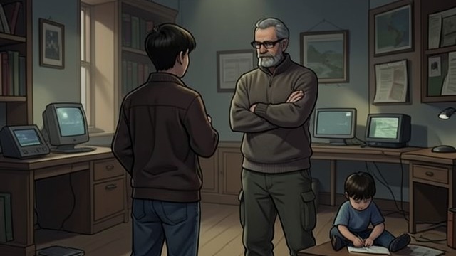 A Son Turns Away from "Strangers". A Son Turns Away Shigeki grows less responsive to Hideo as he enters adolescence, while remaining close to Ayako.