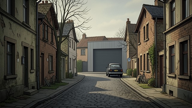 The Horse and the Car from "The Ax". The Horse and the Car A Street Designed Earlier Burke notices that Lichgate’s houses and streets were built before automobiles, and that garages arrived later.