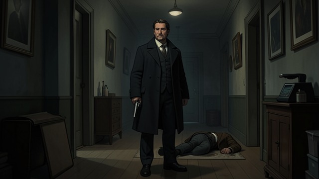 The Armed Homeowner from "The Ax". The Armed Homeowner A Sudden Confrontation Fallon returns home and finds Burke asleep in his house.