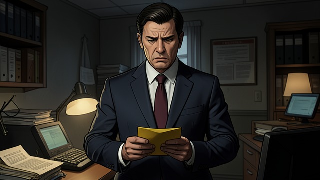 The Yellow Notice from "The Ax". The Yellow Notice The Job Ends Burke Devore receives notice that his position at Halcyon Mills will cease to exist after a transition period.