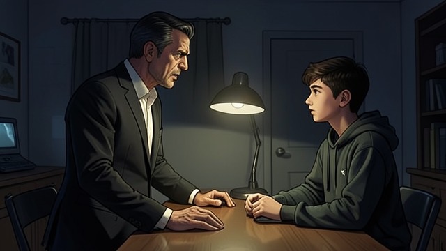 A First Offense from "The Ax". A First Offense Pressure for a Confession A detective seeks information linking the boys to earlier burglaries.