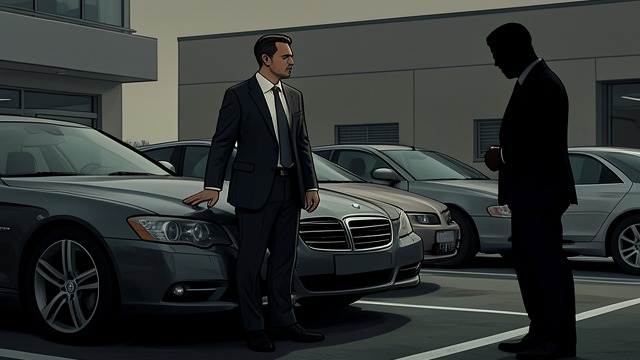 The Mall Encounter from "The Ax". The Mall Encounter Waiting in Public Exman waits at the restaurant for a meeting that never occurs, then goes to his job selling suits.