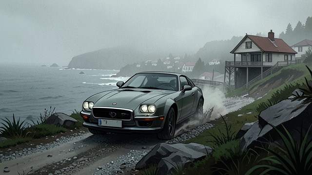 The Drive to the Hudson from "The Ax". The Drive to the Hudson A Difficult Route Burke crosses the Hudson and searches for Exman’s home in Sable Jetty.