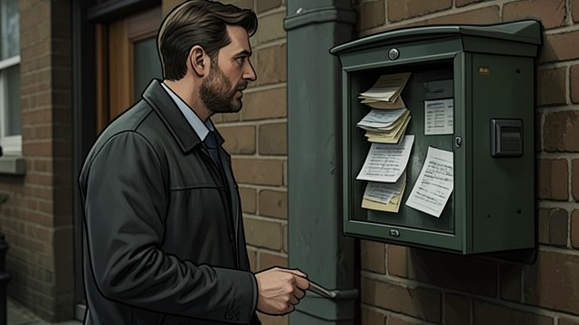 Watching for Good News from "The Ax". Watching for Good News The Job Seeker at Home Since losing his job, Burke is often present when the mail arrives, hoping for a favorable response.
