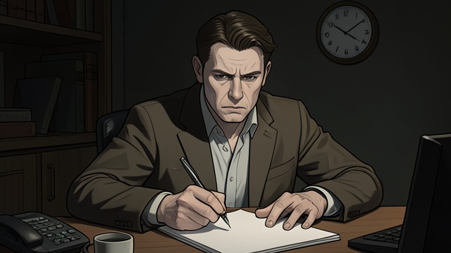 The Confession Draft from "The Ax". The Confession Draft Naming the Crimes At Dawson’s Motel, Burke writes a confession identifying four victims and admitting that the false advertisement…