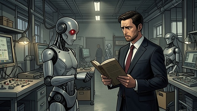 Robots on the Line from "The Ax". Robots on the Line The Factory Changes Burke remembers footage of robots working in Japanese automobile plants and the earlier displacement of blue-collar…