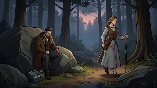 A Stranger Changes the Plan from "The Ax". A Stranger Changes the Plan An Unanticipated Arrival Mrs. Ricks appears and mistakes Burke for a different man.