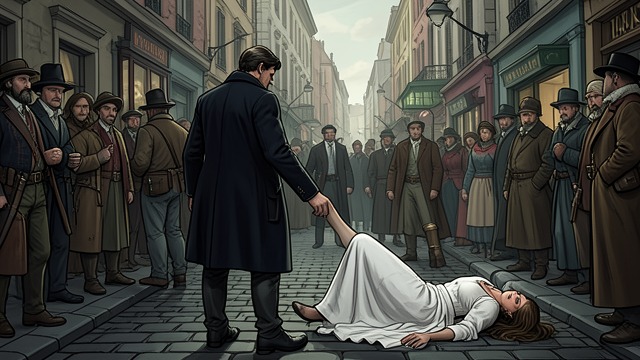 The Ricks Horror from "The Ax". The Ricks Horror An Unplanned Escalation Mrs. Ricks’s mistaken accusation brings panic into Burke’s carefully designed operation.