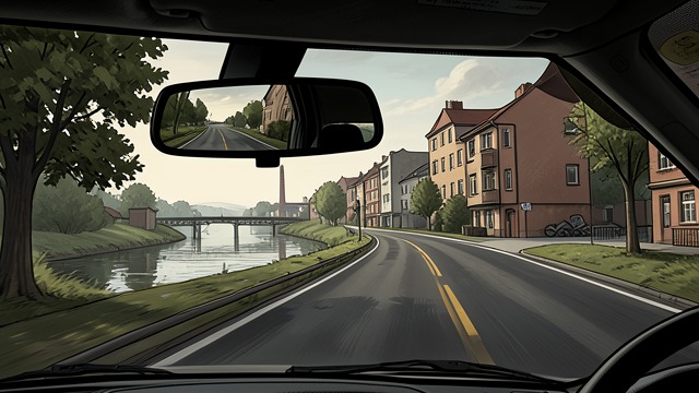 The Northbound Drive from "The Ax". The Northbound Drive A Landscape of Transition Burke travels along Route 5 and Route 8 toward Lichgate, reflecting on canals, roads, and changing technologies.
