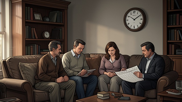 A Home Within Means from "The Ax". A Home Within Means A Stable Domestic Base The Devore family home belongs to a period when income and expenses remain in balance.