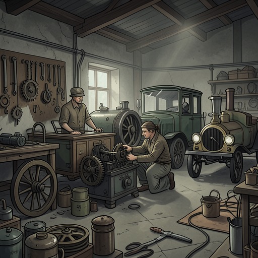 Technology as a Moving Ground from "The Ax". Historical changes in technology and infrastructure echo the novel’s central instability: every system that seems permanent can be replaced.