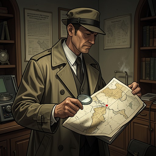 The Investigator’s Misreading from "The Ax". Detective Burton’s inquiry follows real connections among the victims but misreads Exman’s disappearance, allowing Burke to remain concealed for now.