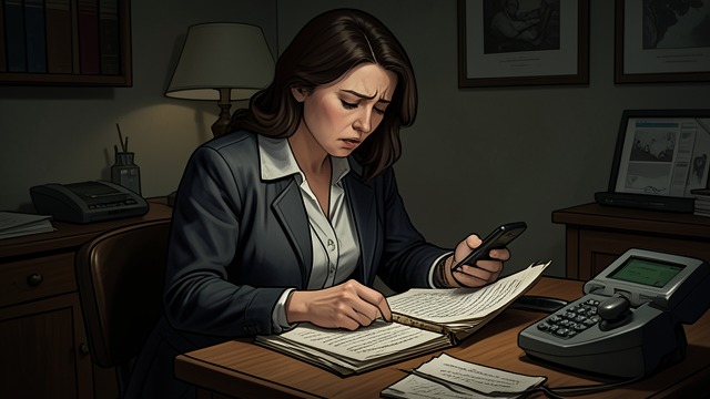 A Sister’s Legacy from "Fool Me Once". A Sister’s Legacy Truth Recovered in Pieces Maya reconstructs Claire’s work from Eileen’s memory, the hidden phone, travel records, and Swain’s testimony.