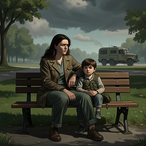Maya’s Return to Civilian Life from "Fool Me Once". This thread follows Maya’s struggle to live as a parent and civilian while her combat instincts, memories, and grief keep pulling her toward danger.