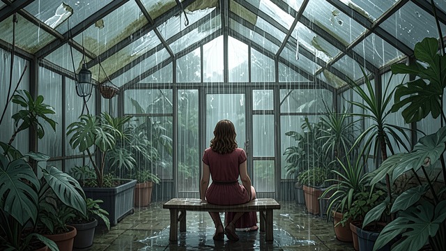 The Greenhouse Shelter from "After Ever Happy". The Greenhouse Shelter An old hiding place Tessa retreats to the greenhouse where she once escaped her father's instability.