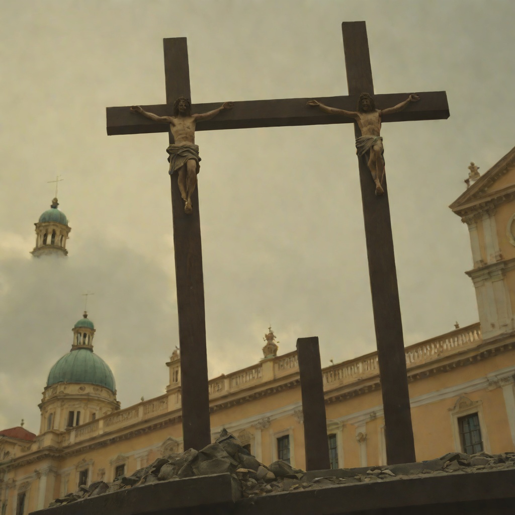 The Cross as Provocation or Revelation from "City of God". The placement of a Christian cross on a Jewish synagogue roof provokes competing readings and refuses a single solution.