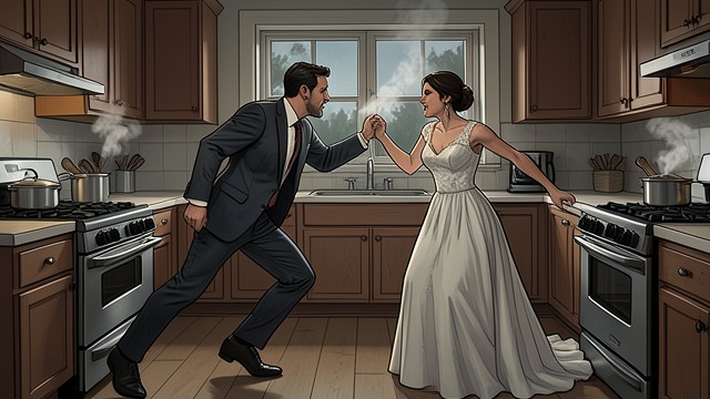 The Kitchen Discovery from "After We Fell". The Kitchen Discovery An affair exposed Hardin comes downstairs and finds Trish and Christian kissing.