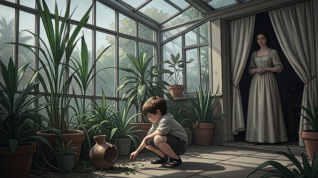 Tessa’s Childhood Scene from "After We Fell". Tessa’s Childhood Scene A child’s refuge Tessa remembers hiding in a greenhouse while Richard and Carol argued and dishes broke.