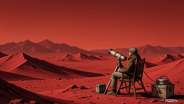 Mars at Death from "The Thicket". Final Sight Passing Lula Parker finds Shorty dead in his telescope chair. Hope Jack Parker imagines that Mars may have been his last sight.