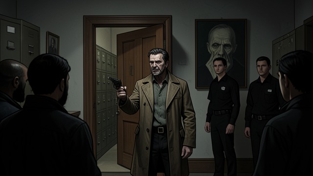 Sheriff Gaston's Death from "The Thicket". Authority Destroyed Resistance Sheriff Gaston confronts the bank robbers and is killed.