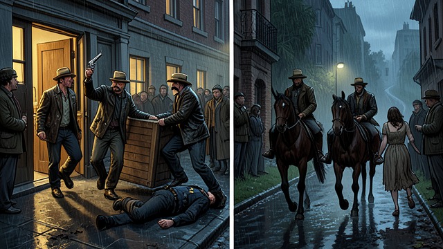 Organized Robbery from "The Thicket". A Gang in Motion Operation Cut Throat Bill, Fatty Worth, and their associates rob the Sylvester bank.