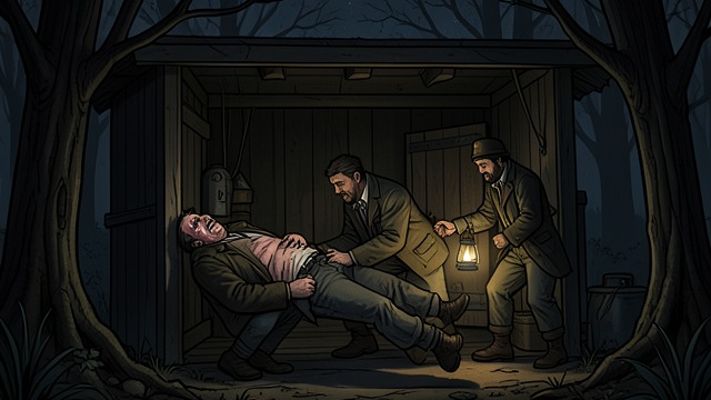 Fatty's Betrayal from "The Thicket". Information Under Torture Capture Fatty Worth is taken from an outhouse and beaten by Shorty and Eustace Cox.