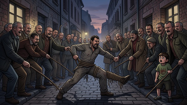 Public Execution from "The Thicket". The Rope in the Street Accusation Bobby O'Dell is seized before trial by angry townspeople.