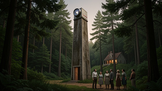 The Telescope Tower from "The Thicket". A Local Observatory Construction Shorty builds a tower and installs a more powerful telescope on his land.