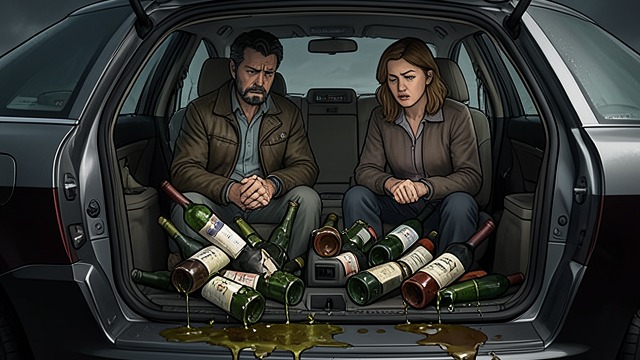 Wine Becomes a Target from "The War of the Roses". Wine Becomes a Target A Shared Escape Fails Oliver Rose brings bottles from his wine collection on a drive with Ann.