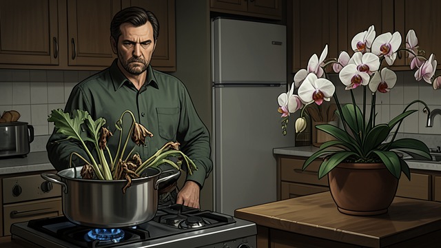 Barbara’s Plants Are Boiled from "The War of the Roses". Barbara’s Plants Are Boiled Revenge at Night Oliver Rose cuts up Barbara Rose’s plants and puts them in a pot of water on the stove.