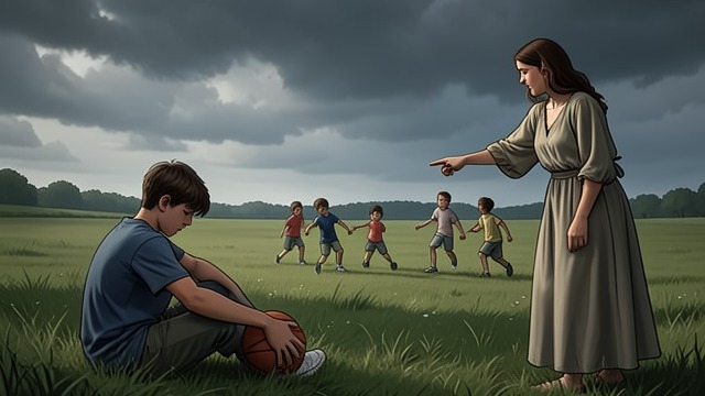 Josh’s Basketball Disappointment from "The War of the Roses". Josh’s Basketball Disappointment A Quiet Disclosure Ann finds Josh Rose sitting with his basketball after he fails to make the team.