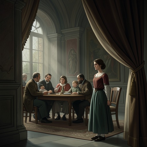 Ann’s Passage from Outsider to Witness from "The War of the Roses". This thread follows Ann’s changing relationship to the household and the way her longing for a place in it gives way to a witness’s distress.