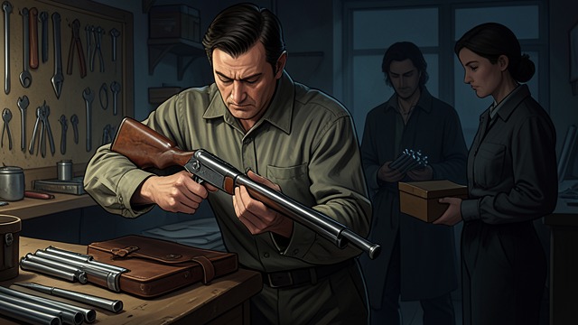 Craft and Concealment from "The Day of the Jackal". Craft and Concealment A weapon completed in stages Goossens modifies the rifle and devises tubular housings that resemble ordinary equipment.
