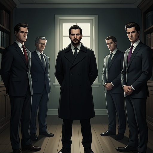 The Jackal and His Makers from "The Day of the Jackal". This flow traces the transactional relationship between The Jackal and the specialists whose skills make his operation possible.