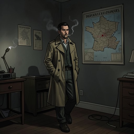 The OAS Search for an Outsider from "The Day of the Jackal". This flow traces how Marc Rodin turns the OAS’s repeated failures into a secret plan to hire an anonymous foreign assassin.