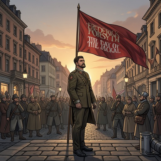 The Paris Liberation Day Tradition from "The Day of the Jackal". This flow traces how the memory of liberation shapes the assassin’s timing, the President’s public role, and the city’s ceremony.