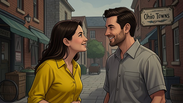 Awkward First Meeting from "People We Meet on Vacation". A Friendship Begins An unlikely introduction Poppy Wright approaches Alex Nilsen with a joke about his university shirt.
