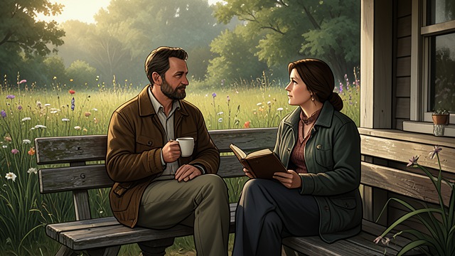 A Future That Includes Scars from "People We Meet on Vacation". Acceptance Is Not Forgetting Past experiences remain present Poppy and Alex bring their families, grief, and old wounds into their shared home.