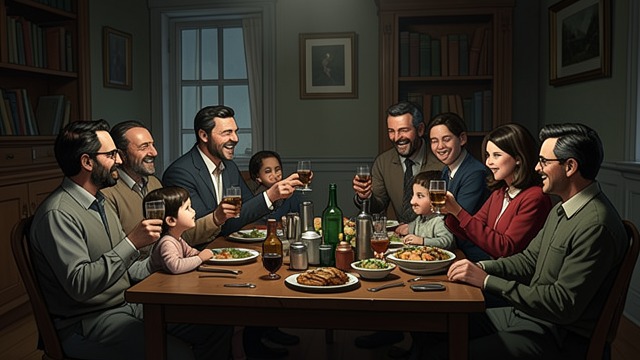 The Rehearsal Dinner from "People We Meet on Vacation". Family Histories Become Visible The children draw them in Poppy and Alex join the children in a game, and Alex's playful family role becomes clear.
