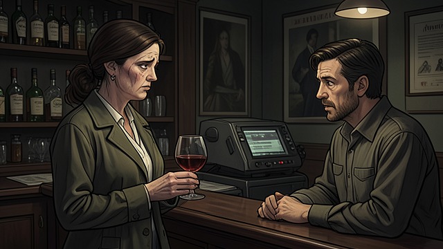 Speaking in the Bar from "People We Meet on Vacation". Poppy Stops Hiding A public declaration Poppy tells Alex about her loneliness, career burnout, and fear of returning to Linfield.