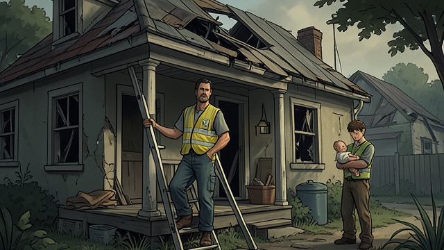 Alex Stays to Repair the House from "People We Meet on Vacation". Home as a Chosen Responsibility A house needs work Alex lives in Betty's old home and renovates it rather than simply selling it.