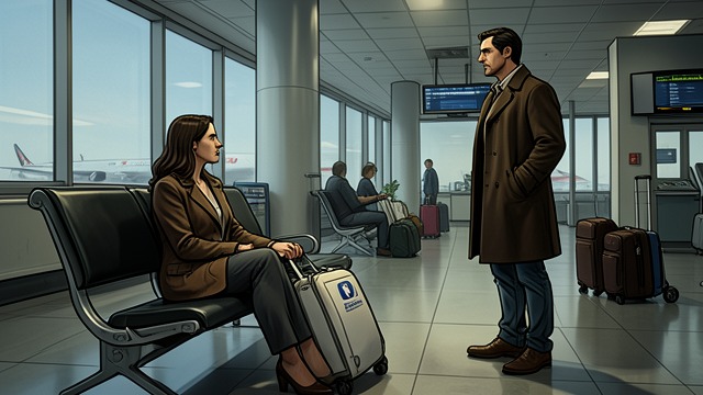 A Departure for Norway from "People We Meet on Vacation". The Trip Pauses Plans collapse under illness Poppy cannot board her flight to Sweden and Norway because of pneumonia.
