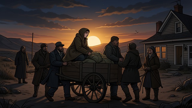 The Celebration Ends from "Last Christmas". The Celebration Ends Flight from the gathering The threat at the solstice leads to a retreat to Katoteros.